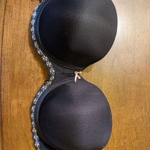b.tempt'd black strapless bra- 34C